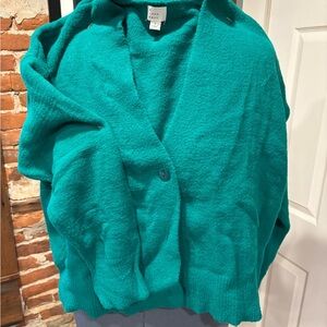 a new day Teal Cardigan Sweater